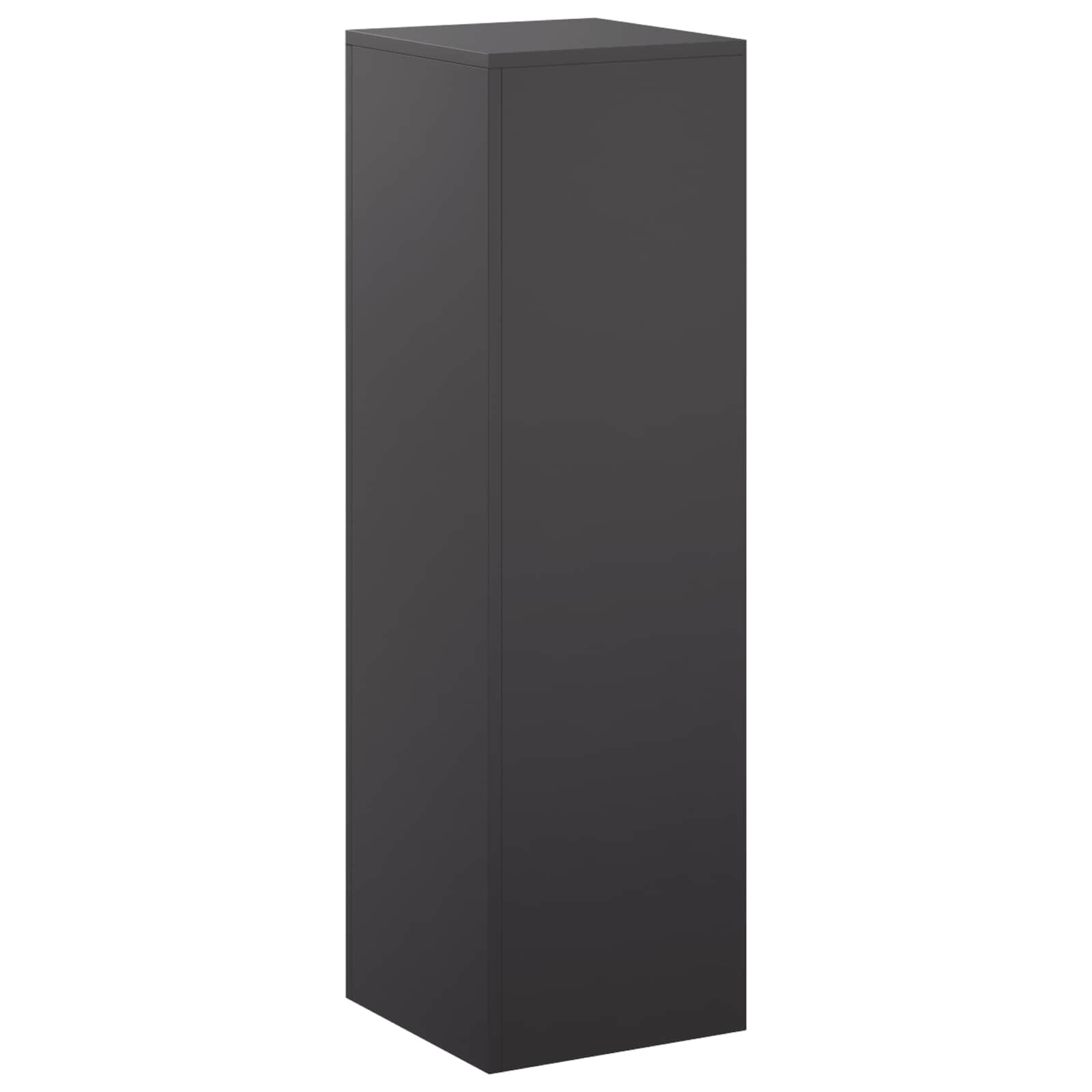 vidaXL Стойка за растения Черно 30 x 30 x 100 см Стомана