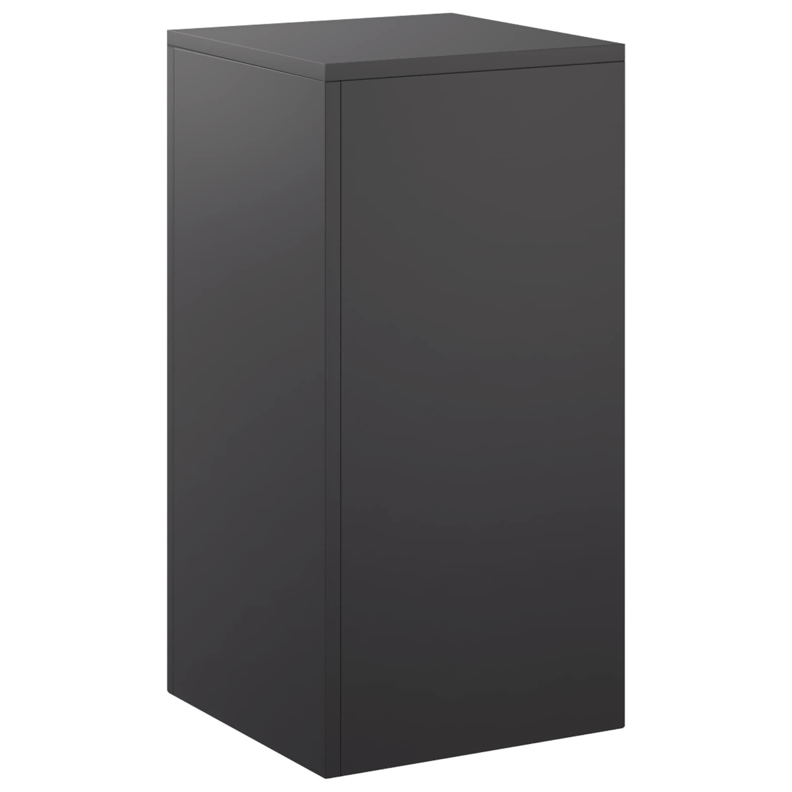 vidaXL Стойка за растения Черно 30 x 30 x 60 cm Стомана