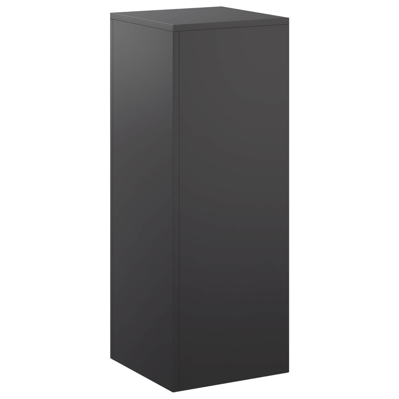 vidaXL Стойка за растения Черно 30 x 30 x 80 cm Стомана