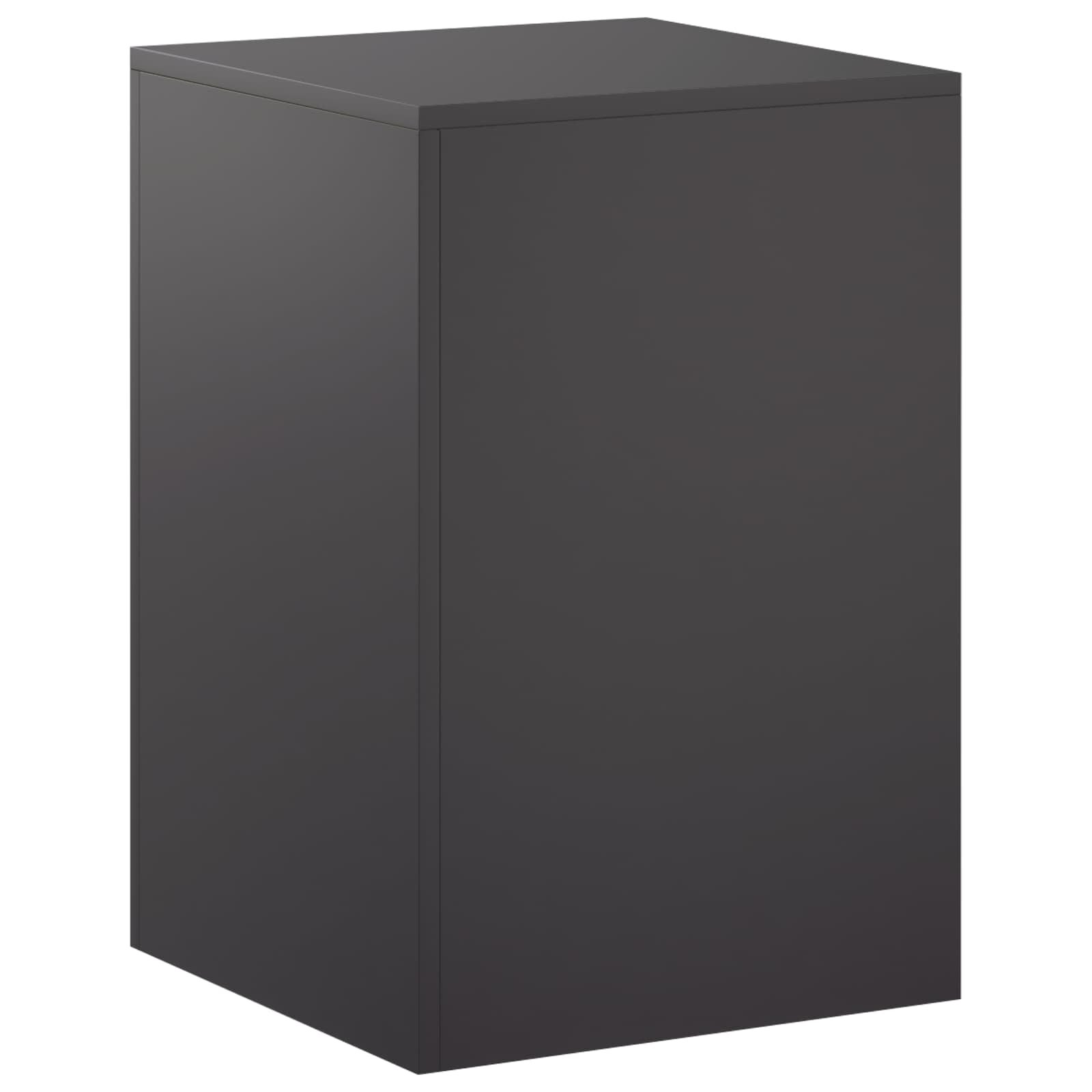 vidaXL Стойка за растения Черно 40 x 40 x 60 cm Стомана