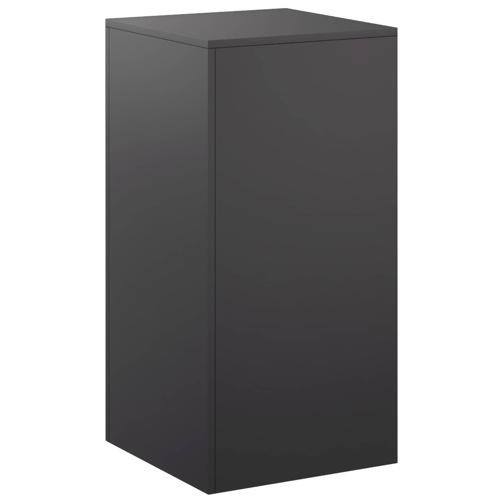 vidaXL Стойка за растения Черно 40 x 40 x 80 cm Стомана