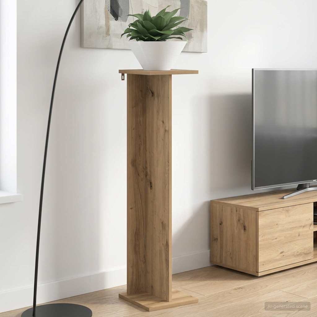 vidaXL Стойка за растения Дъб артизан 25 x 255 x 1005 см