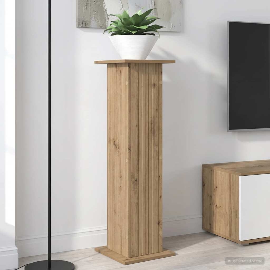 vidaXL Стойка за растения Дъб артизан 305 x 30 x 1005 см
