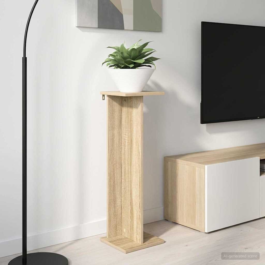vidaXL Стойка за растения Дъб сонома 25 x 255 x 805 см