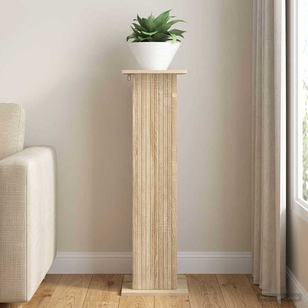 vidaXL Стойка за растения Дъб сонома 305 x 30 x 1005 см
