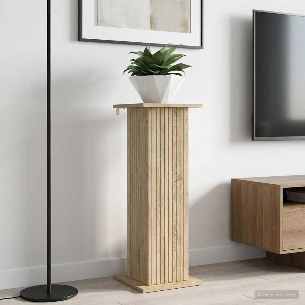 vidaXL Стойка за растения Дъб сонома 305 x 30 x 805 см