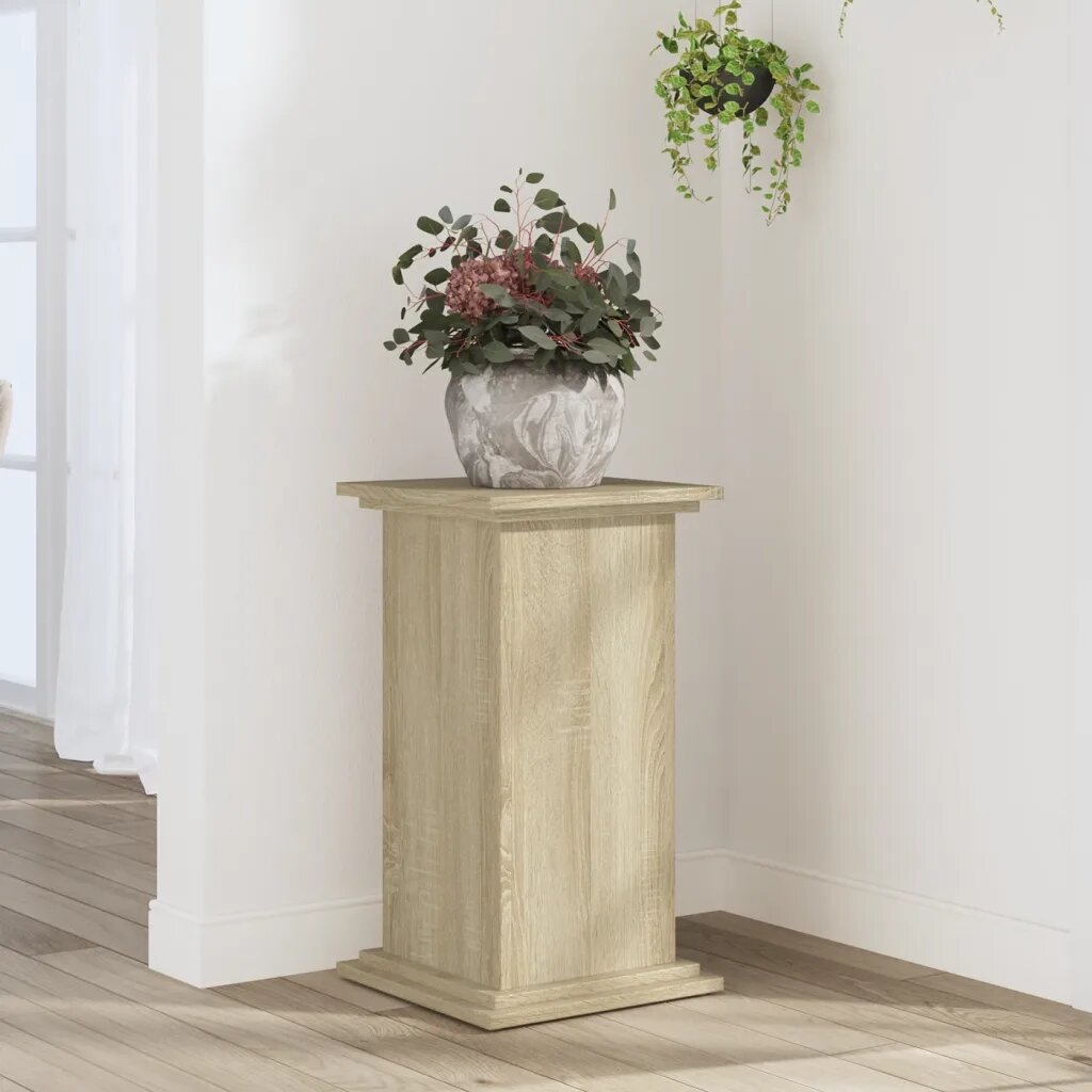 vidaXL Стойка за растения Дъб сонома 33 x 33 x 60 см