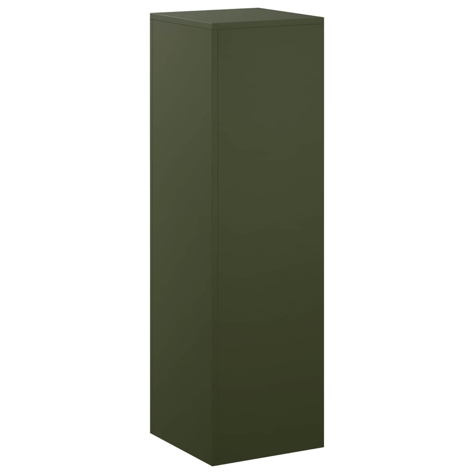 vidaXL Стойка за растения Маслиненозелено 30 x 30 x 100 см