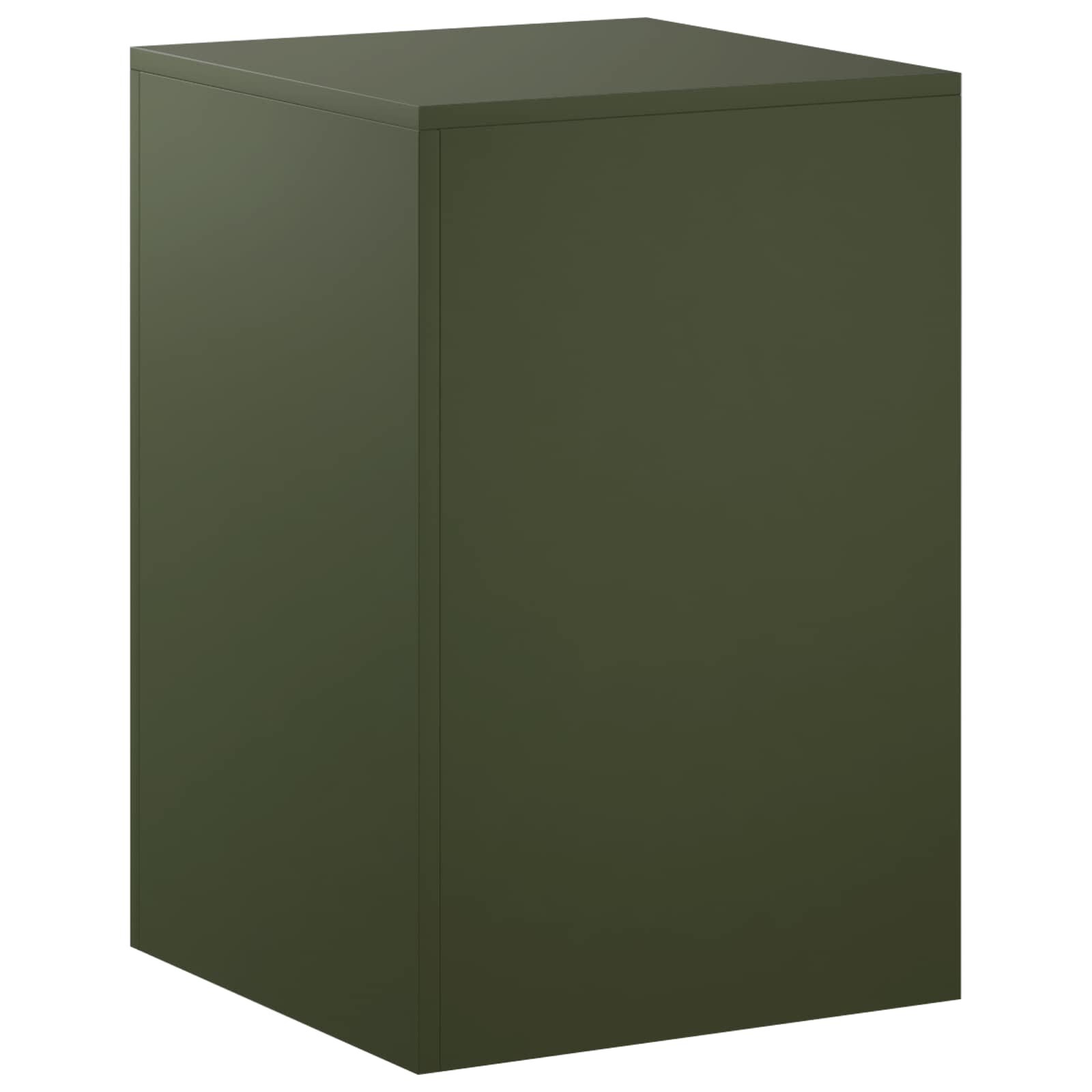 vidaXL Стойка за растения Маслиненозелено 40 x 40 x 60 cm
