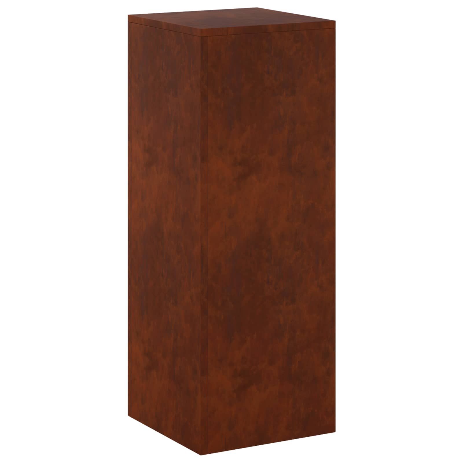 vidaXL Стойка за растения Ръждясало 30 x 30 x 80 cm Кортенова стомана