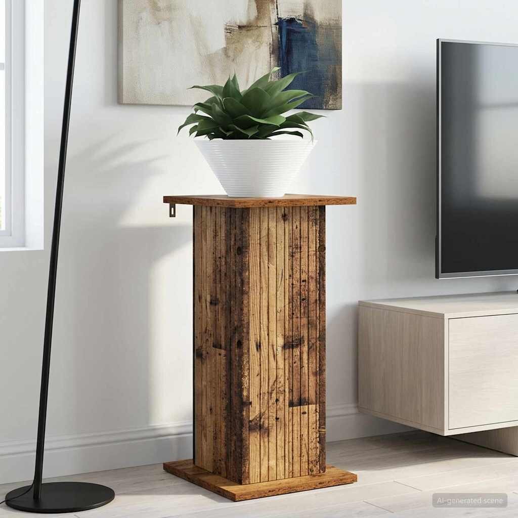 vidaXL Стойка за растения Старо дърво 305 x 30 x 605 см