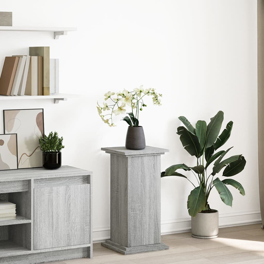 vidaXL Стойка за витрини със съхранение 31x30x60 см инженерно дърво