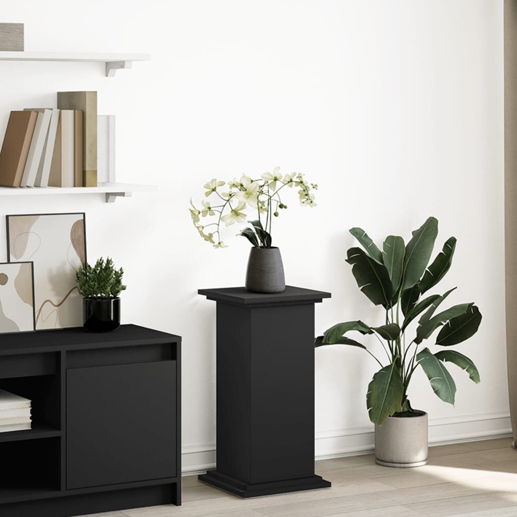 vidaXL Стойка за витрини със съхранение 31x30x60 см инженерно дърво