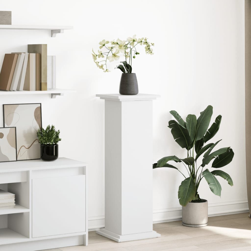 vidaXL Стойка за витрини със съхранение 31x30x90 см инженерно дърво