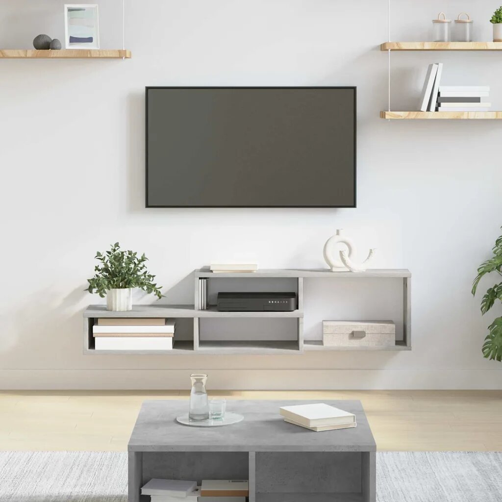 vidaXL Стойказастенентелевизор 120x25x285см Инженерна дървесина