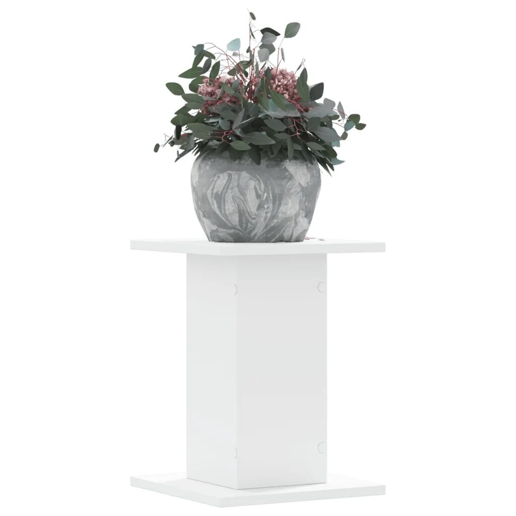 vidaXL Стойки за растения 2 бр бели 30x30x40 см инженерно дърво