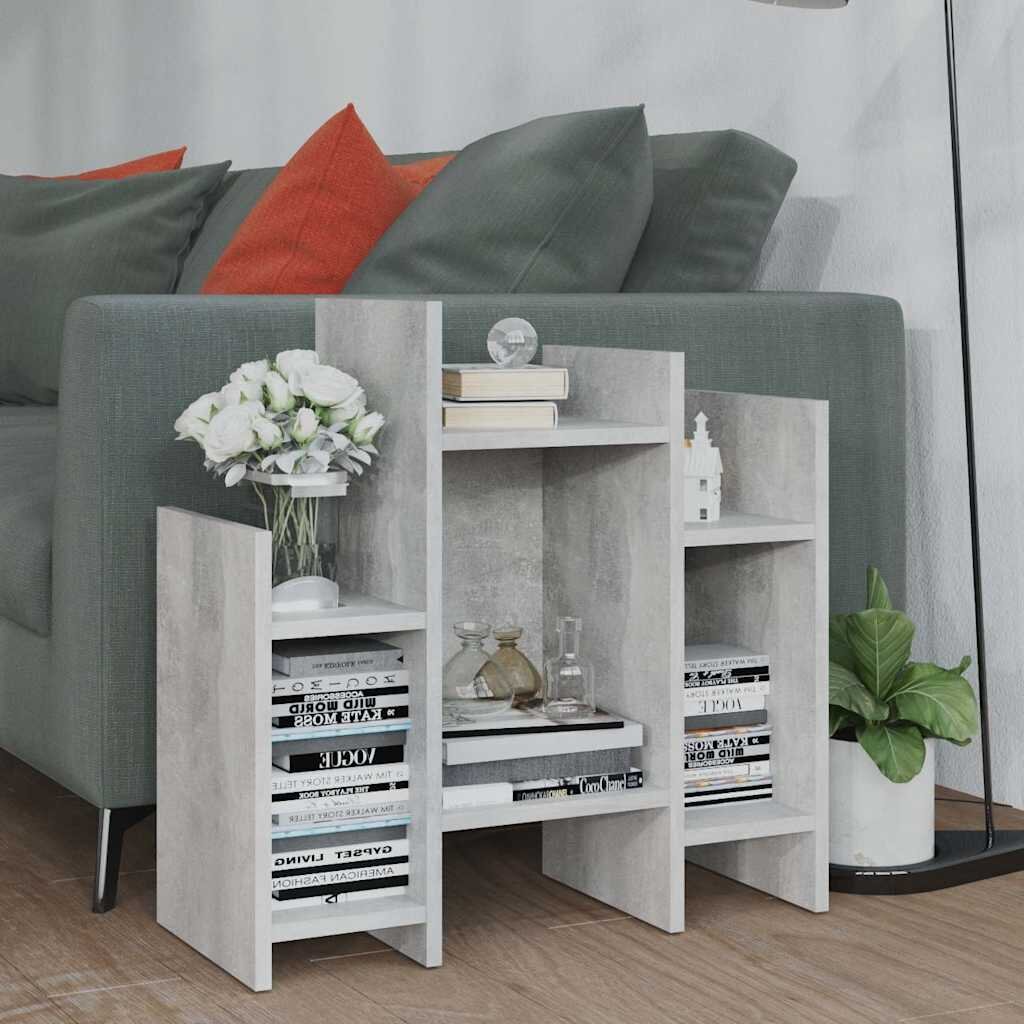 vidaXL Страничен шкаф бетонно сив 60x26x60 см инженерно дърво