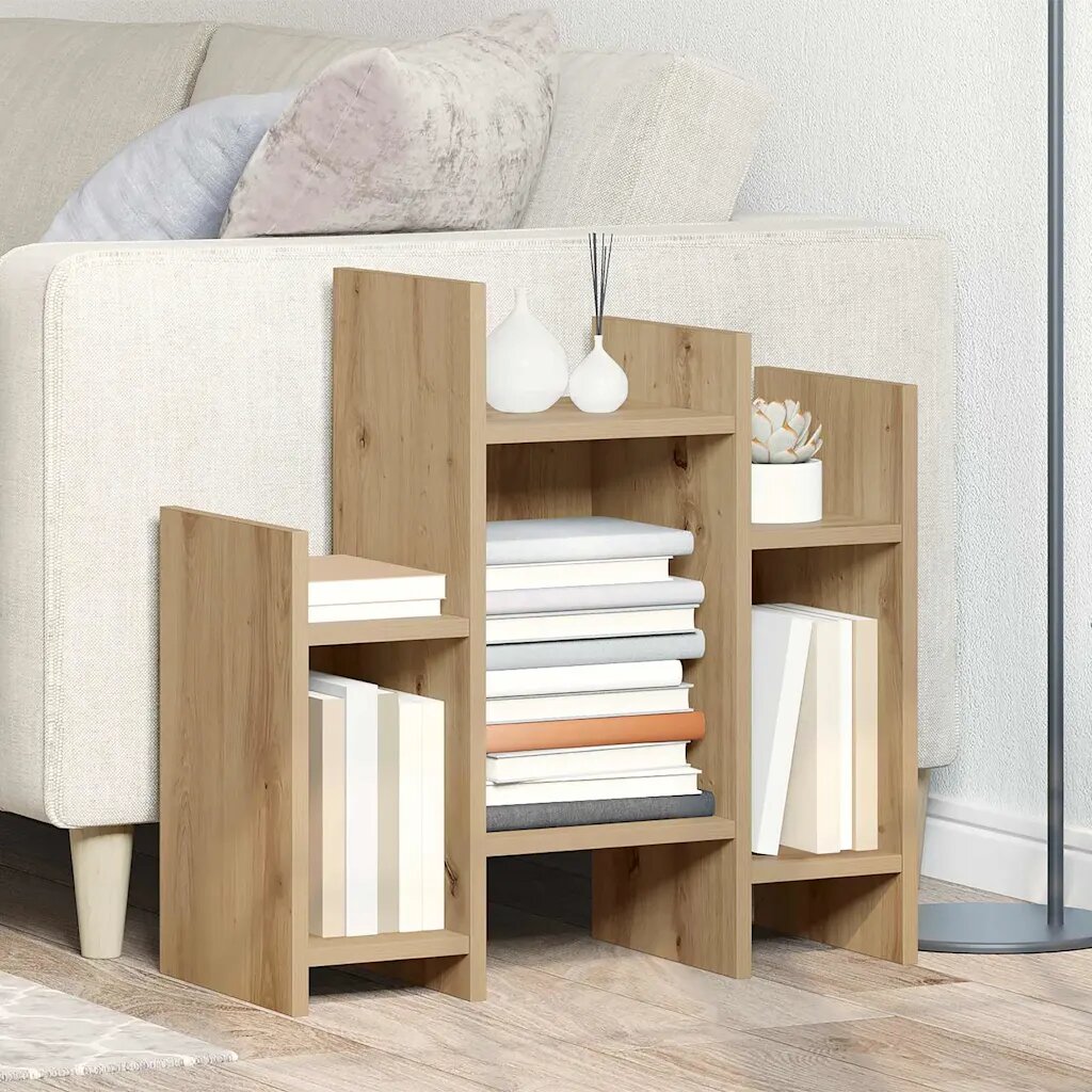 vidaXL Страничен шкаф Дъб 60 x 26 x 60 см Инженерна дървесина
