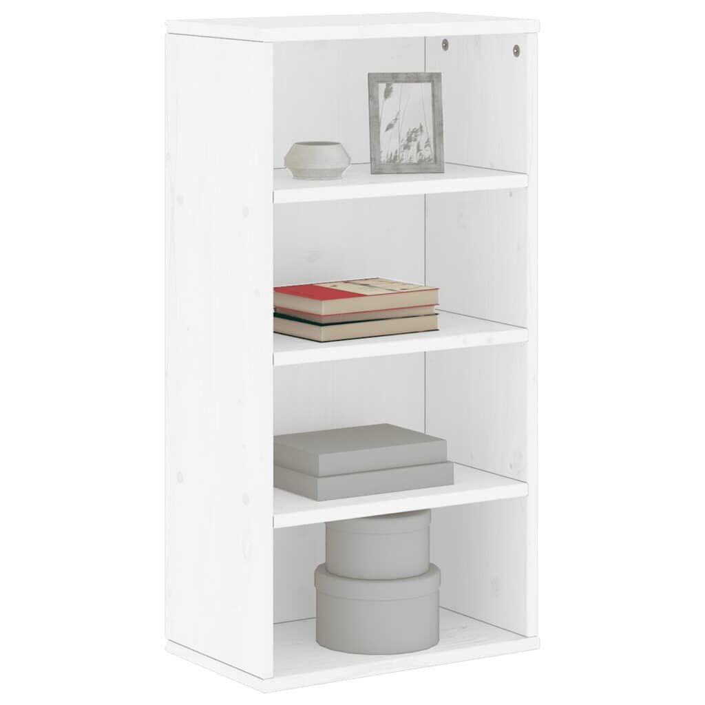 vidaXL Страничен шкаф ODDA White 40x24x79 cm Масивна дървесина Бор