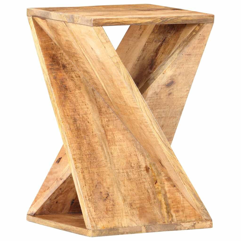 vidaXL Странична маса 35x35x55 см мангово дърво масив