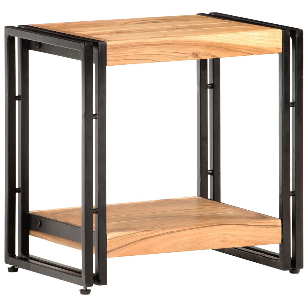 vidaXL Странична маса 40x30x40 см акациево дърво масив