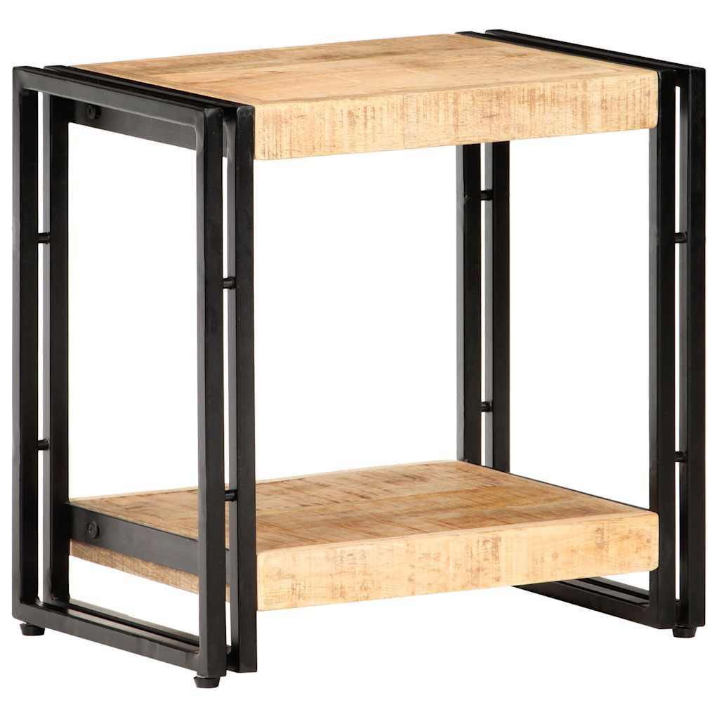 vidaXL Странична маса 40x30x40 см грубо мангово дърво масив