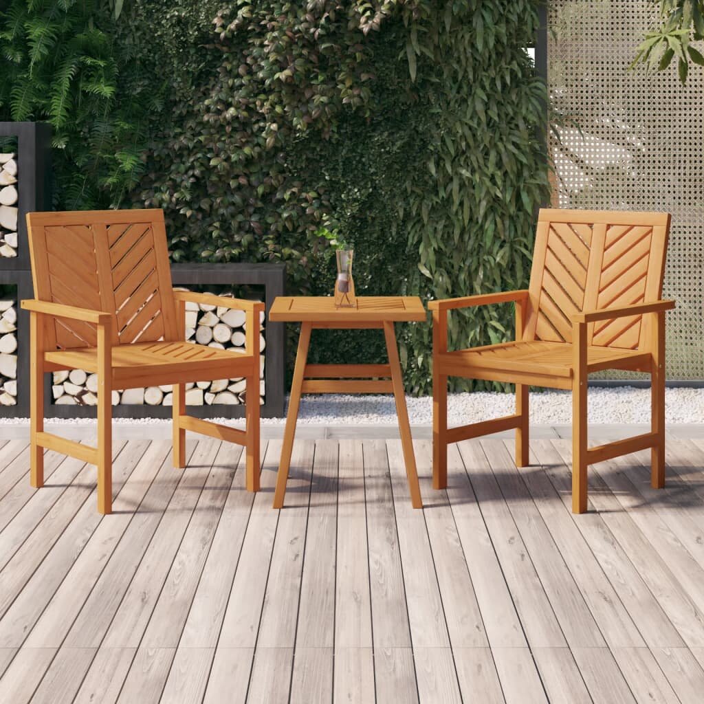 vidaXL Странична маса 45x45x60 cм акациево дърво масив