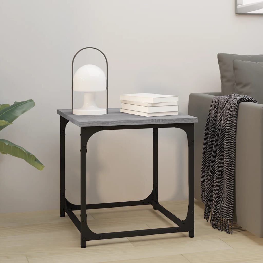 vidaXL Странична маса cив сонома 40x40x40 см инженерно дърво