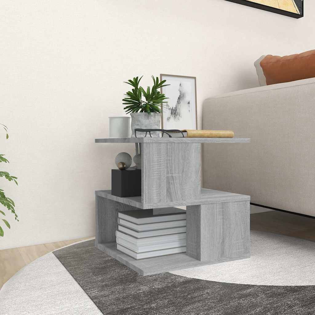 vidaXL Странична маса cив сонома 40x40x40 см инженерно дърво