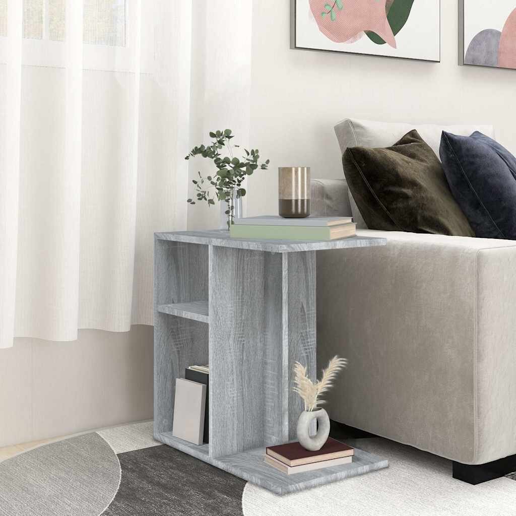 vidaXL Странична маса cив сонома 50x30x50 см инженерно дърво