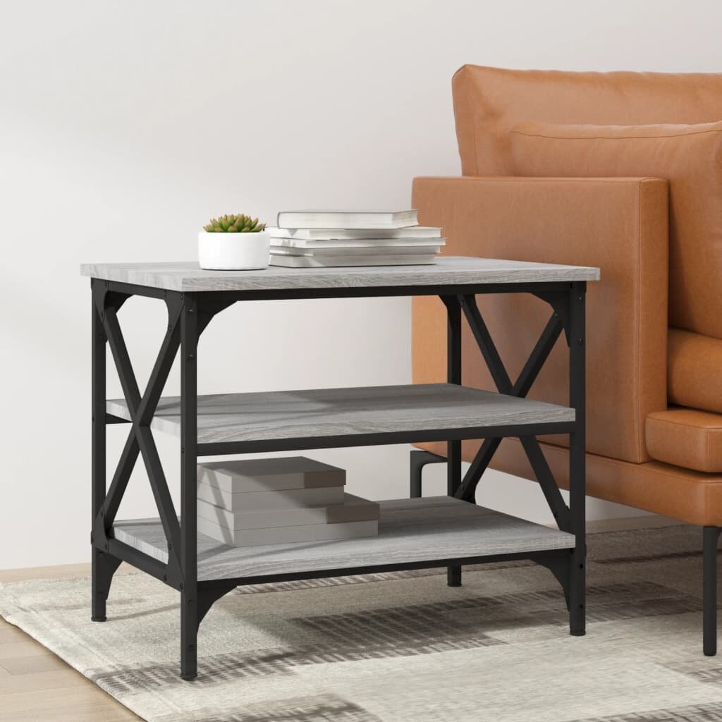 vidaXL Странична маса cив сонома 55x38x45 см инженерно дърво