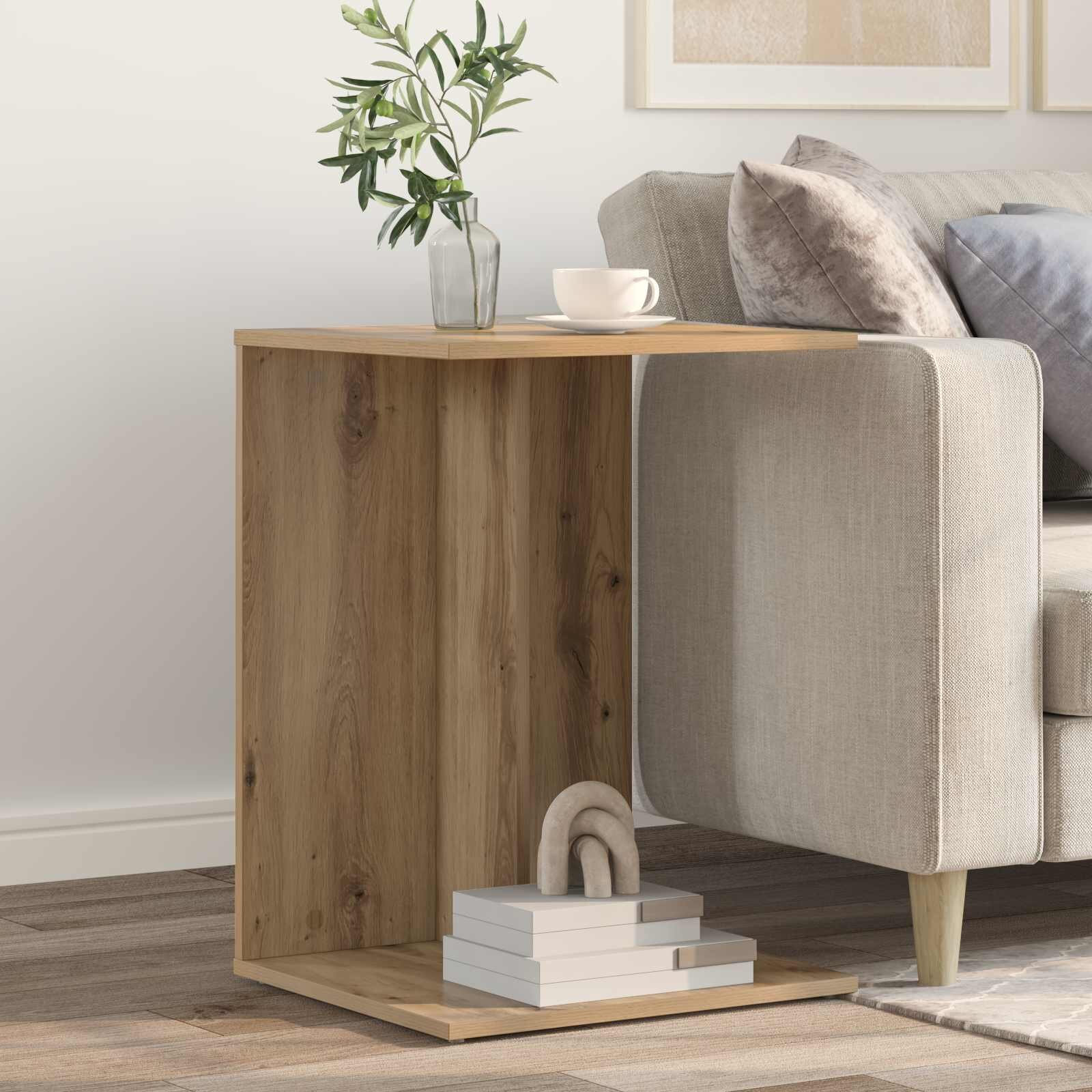 vidaXL Странична маса Дъб 45 x 40 x 625 см Инженерна дървесина