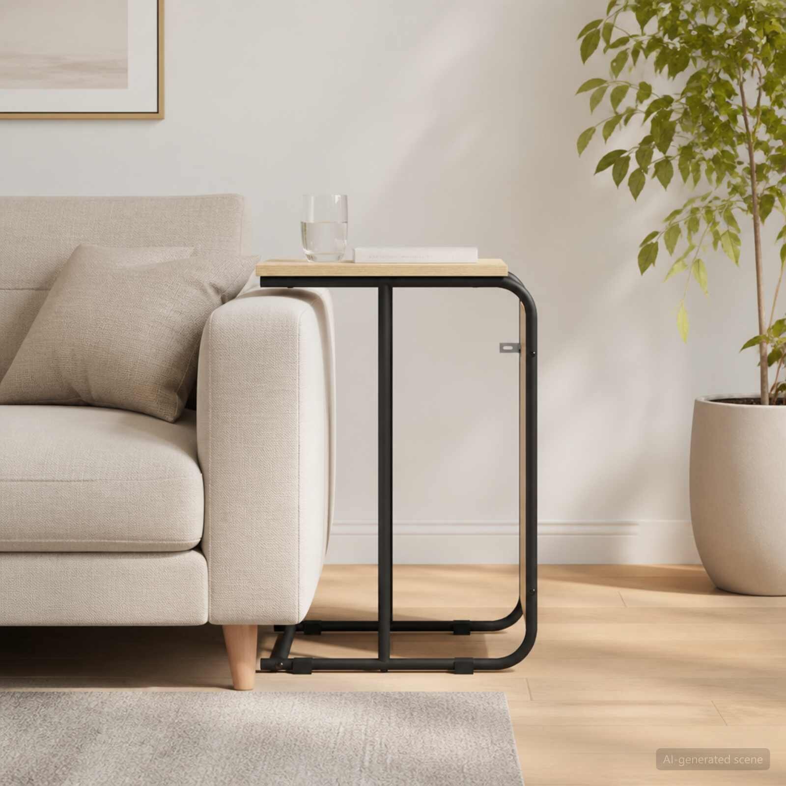 vidaXL Странична маса Дъб сонома 40 x 31 x 55 см Инженерна дървесина