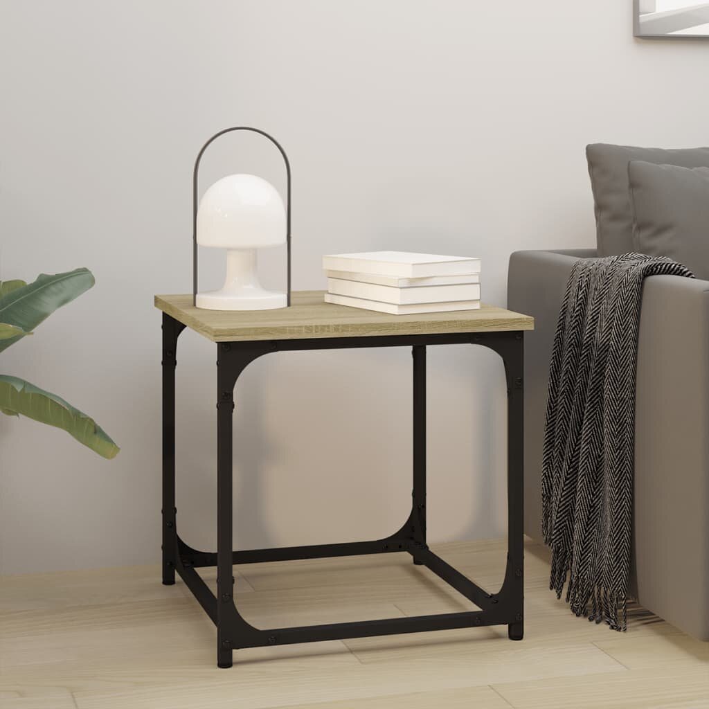 vidaXL Странична маса Дъб сонома 40x40x40 см инженерно дърво