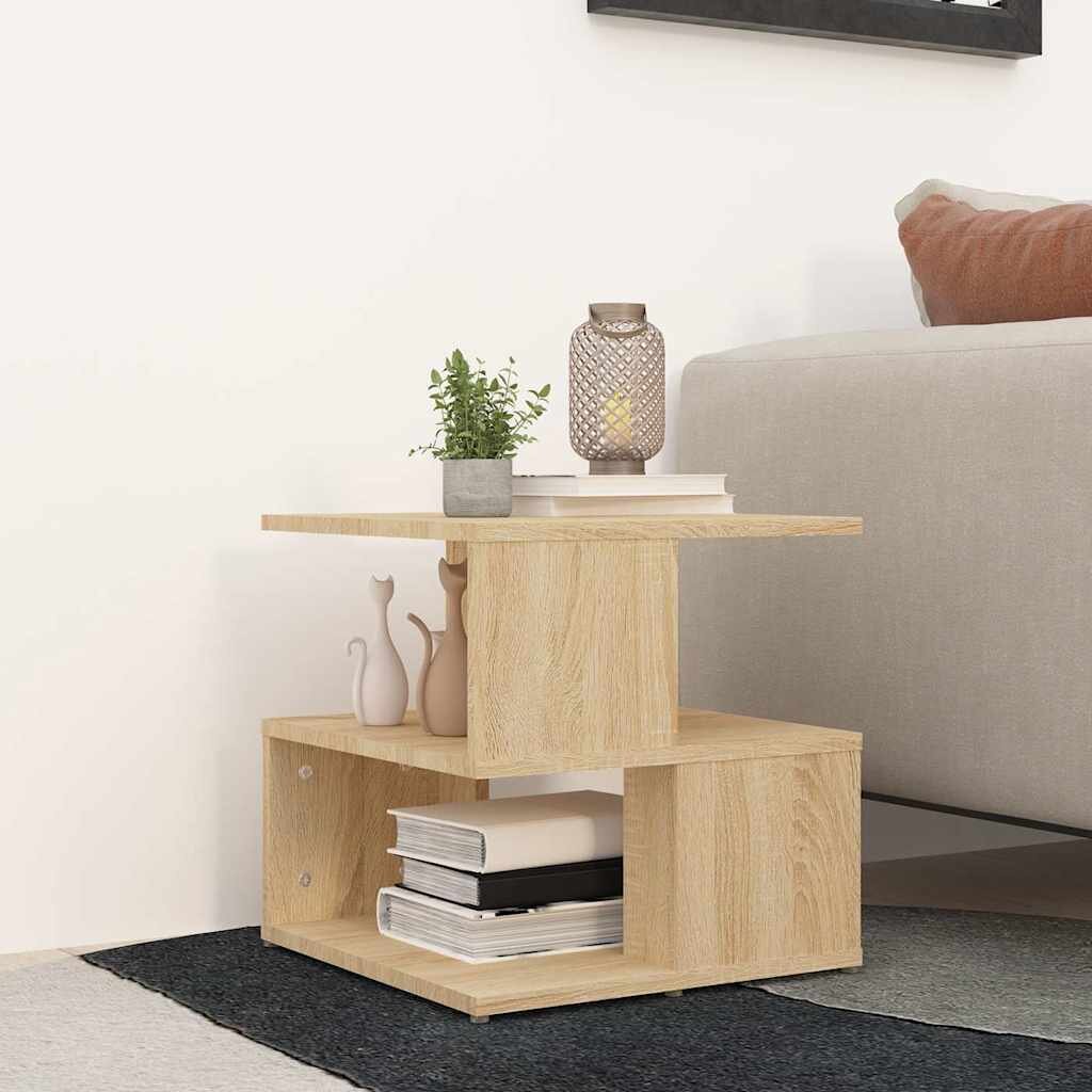 vidaXL Странична маса дъб сонома 40x40x40 см ПДЧ