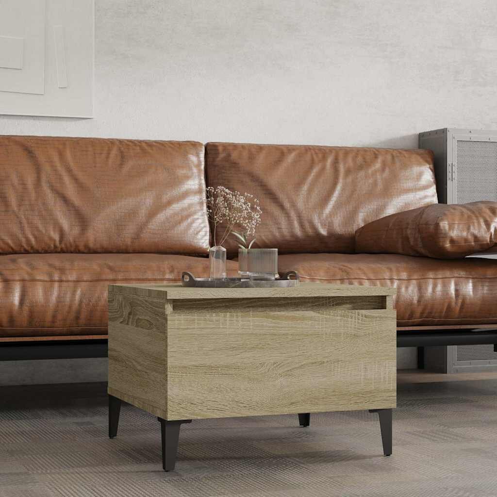vidaXL Странична маса Дъб сонома 50x46x35 см инженерно дърво