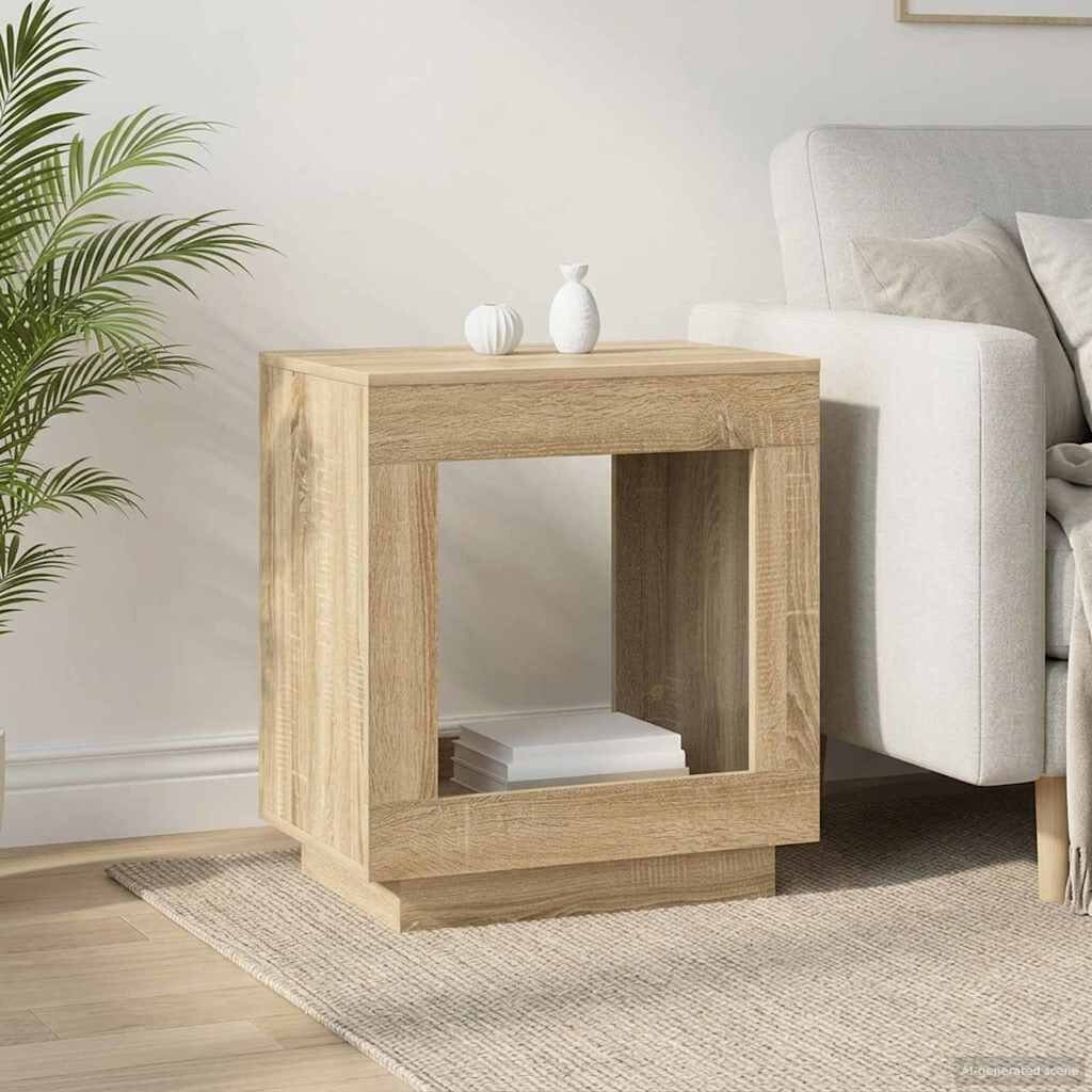 vidaXL Странична маса Дъб сонома 60 x 40 x 65 см Инженерна дървесина