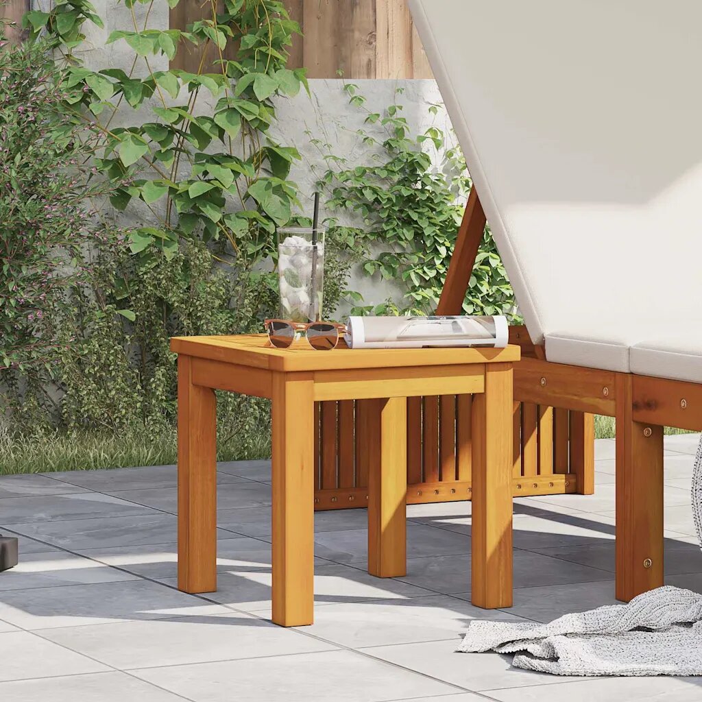 vidaXL Странична маса Натурален маслен 35 x 35 x 34 см