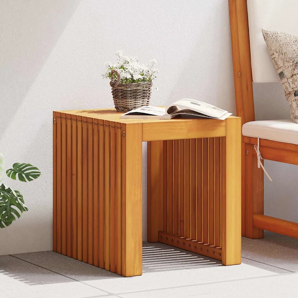 vidaXL Странична маса Натурален маслен 43 x 36 x 40 см