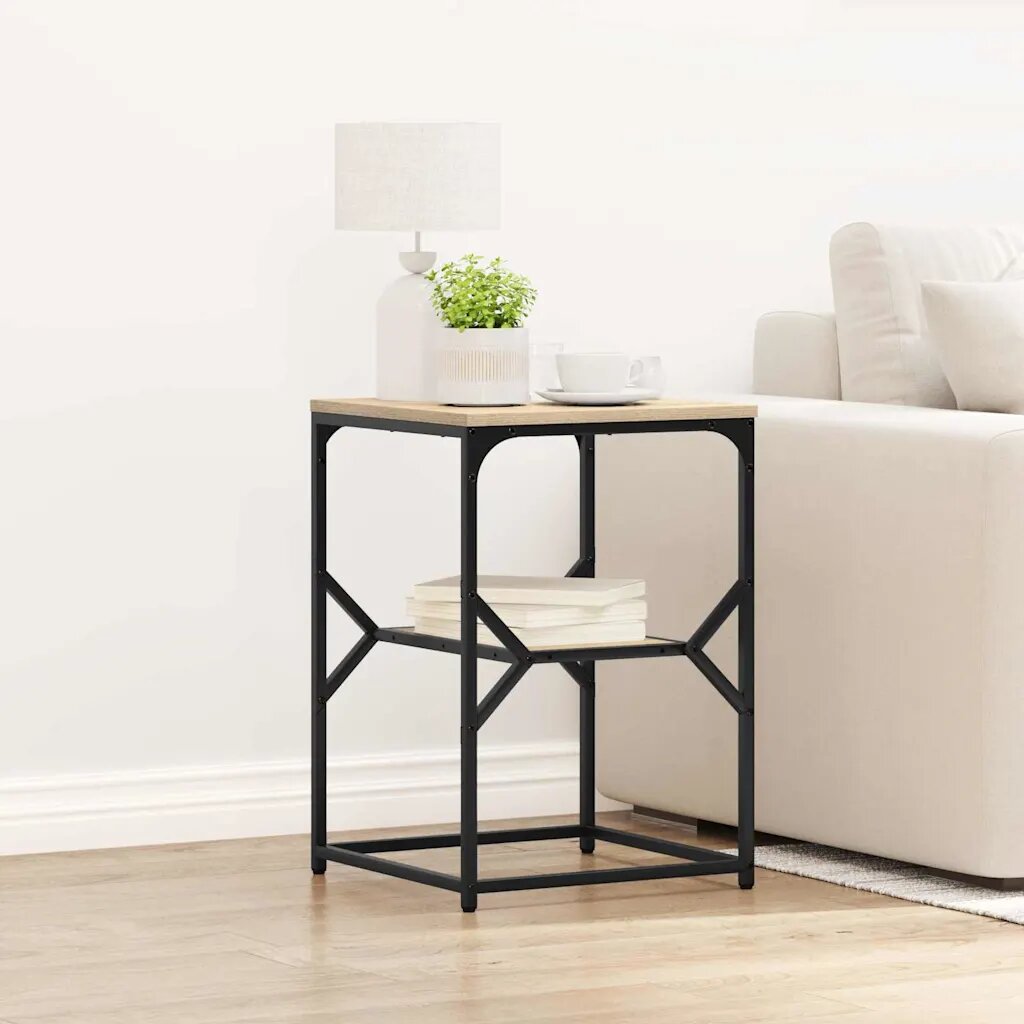 vidaXL Странична маса Сонома дъб 41 x 40 x 60 см