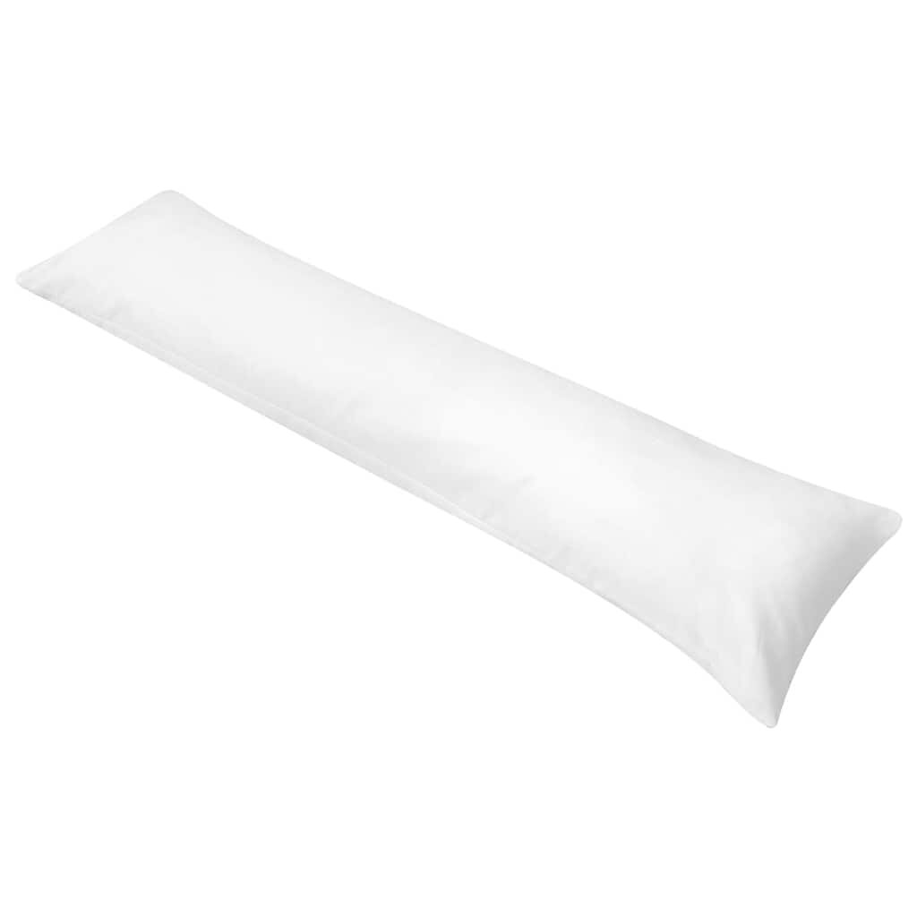 vidaXL Странична възглавница за тяло 40x145 cм бяла