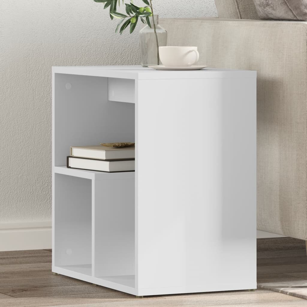 vidaXL Странични маси 2 бр бели 50x30x50 см инженерно дърво