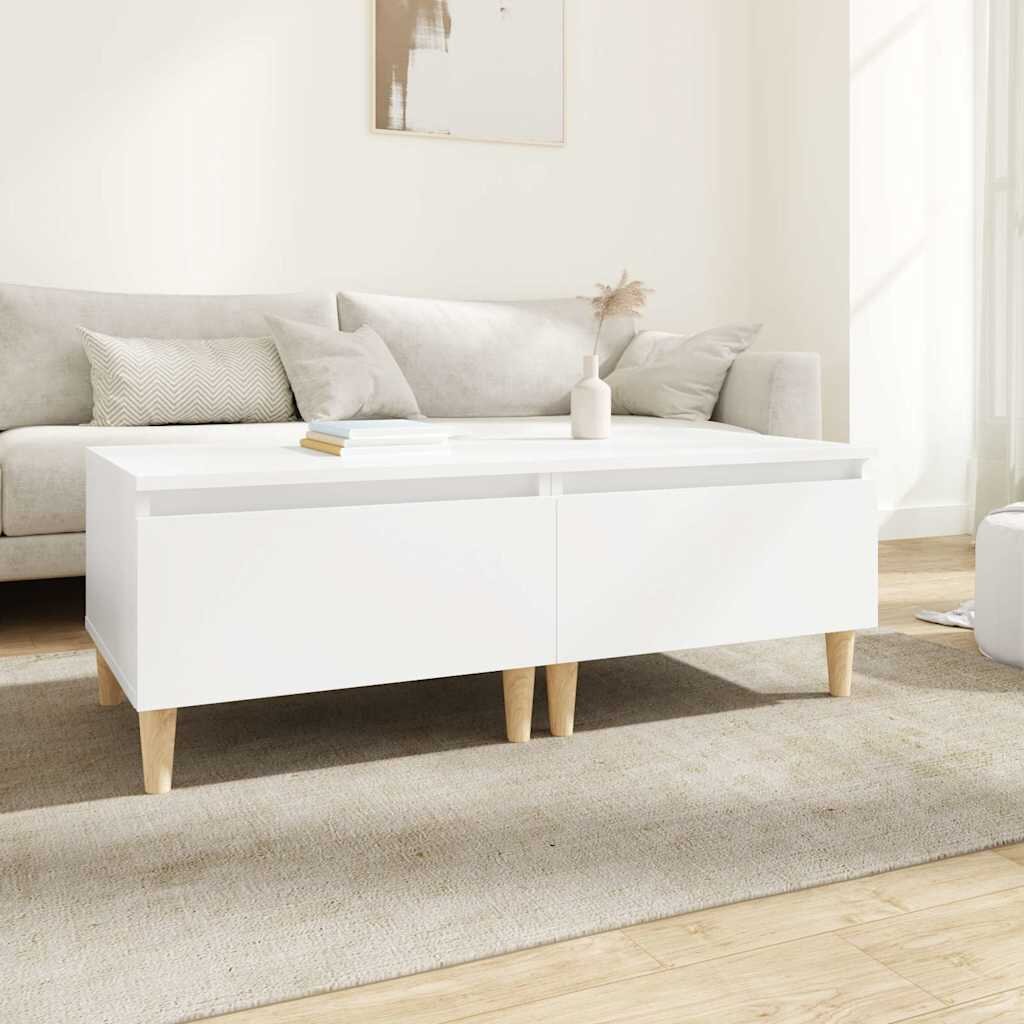 vidaXL Странични маси 2 бр бели 50x46x35 см инженерно дърво