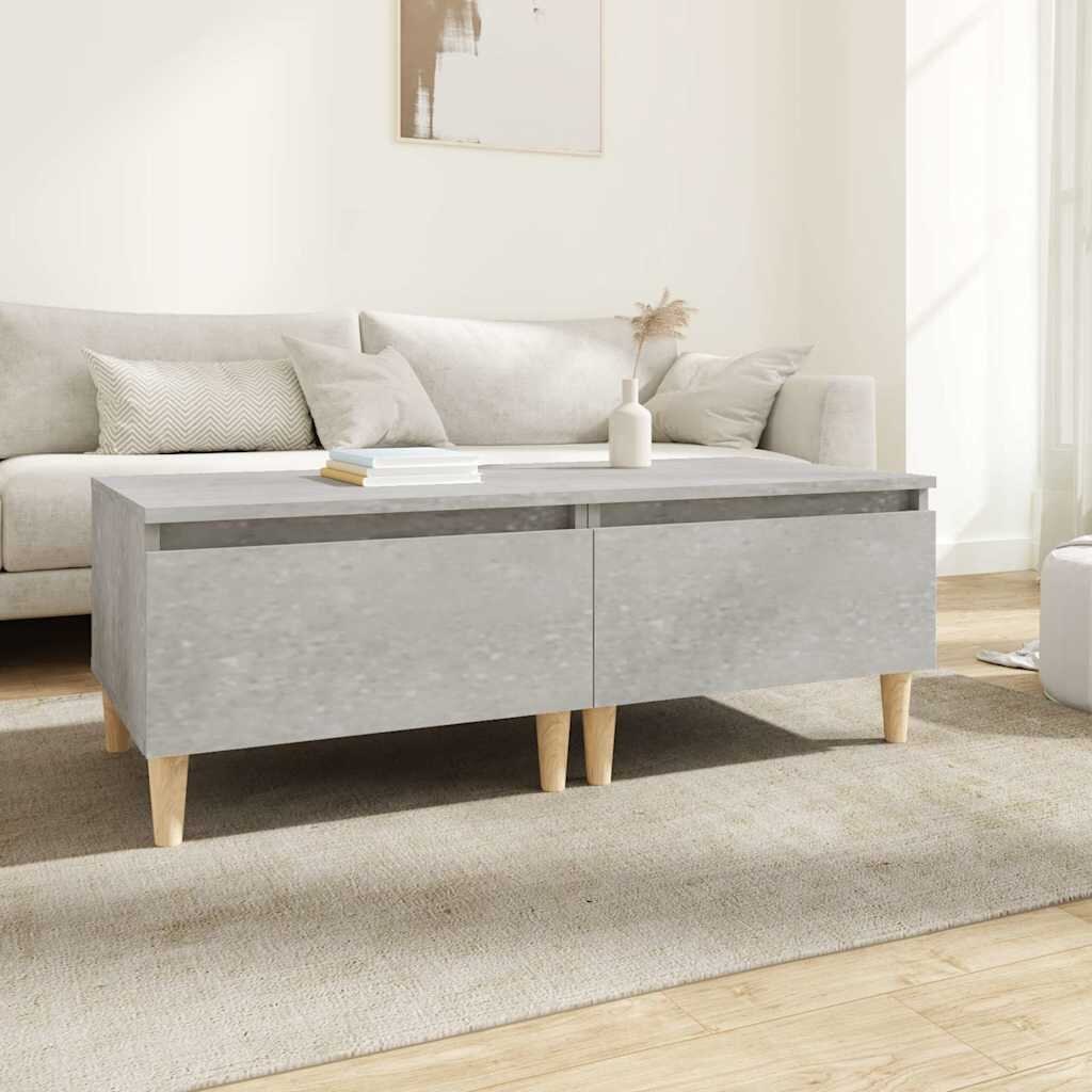 vidaXL Странични маси 2 бр бетонно сиво 50x46x35см инженерно дърво