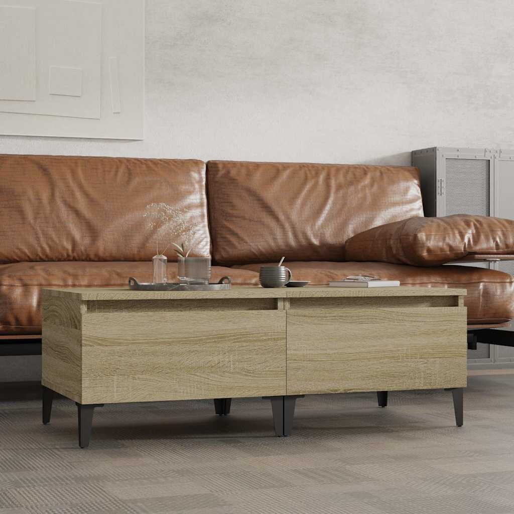 vidaXL Странични маси 2 бр Дъб сонома 50x46x35 см инженерно дърво