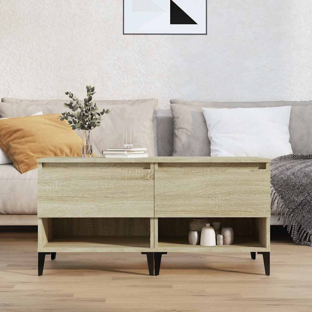 vidaXL Странични маси 2 бр Дъб сонома 50x46x50 см инженерно дърво
