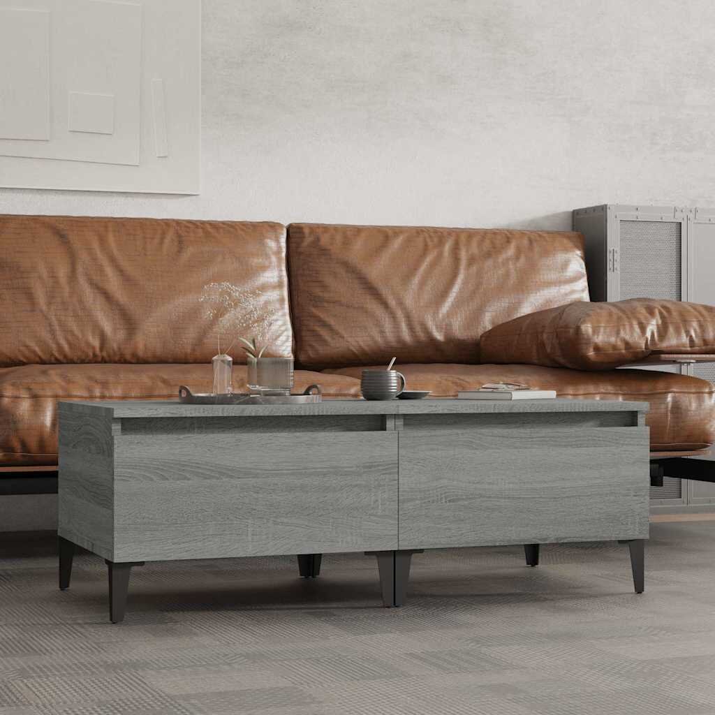 vidaXL Странични маси 2 бр сив сонома 50x46x35 см инженерно дърво