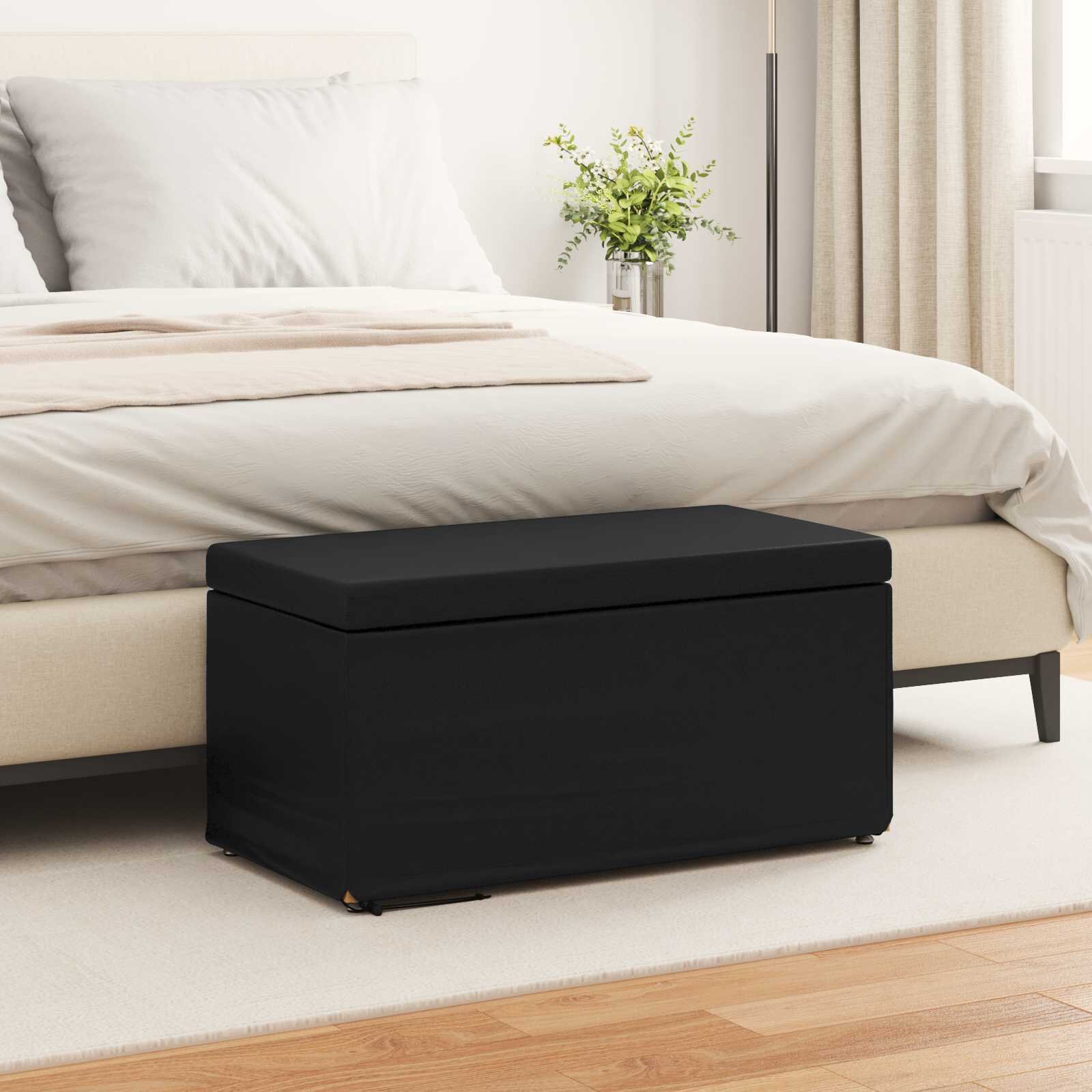 vidaXL Стук Черно 81 x 41 x 40 cm Искусствена и инженерна дървесина