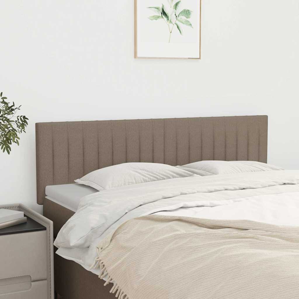 vidaXL Табла за легло бежово 144x5x78/88 см плат