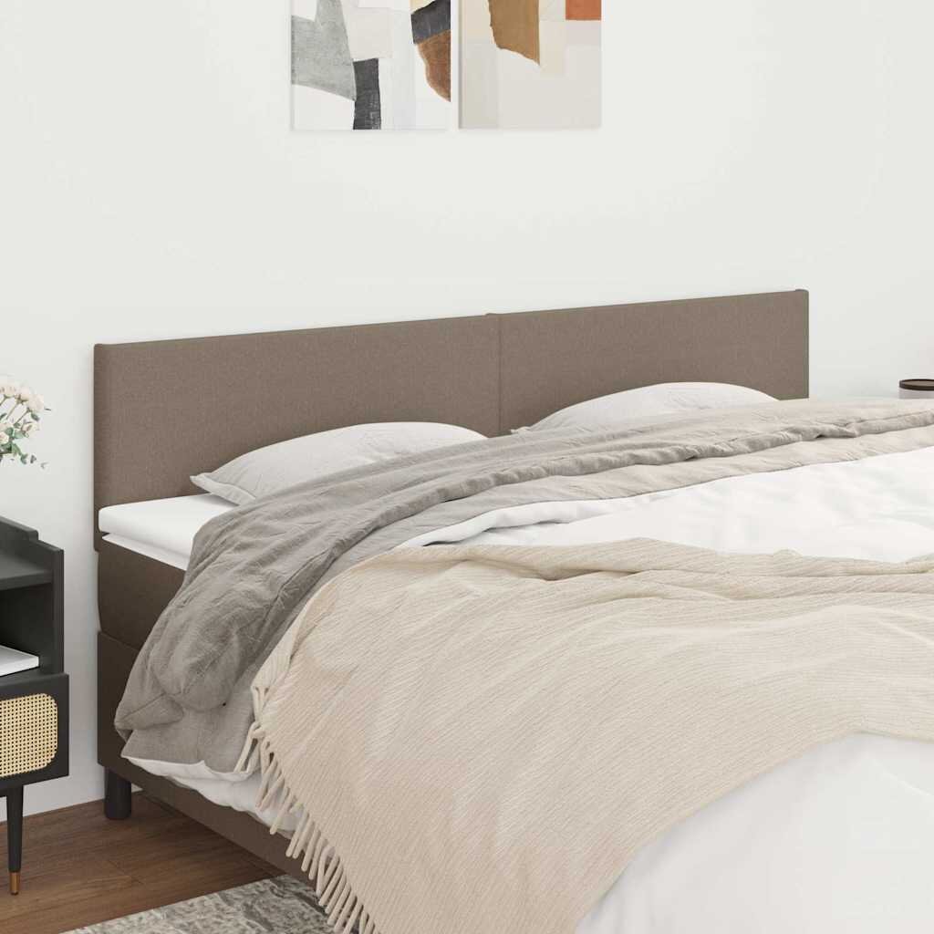 vidaXL Табла за легло бежово 200x5x78/88 см плат